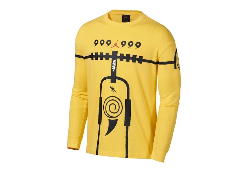 Jordan x Zion x Naruto L/S T-Shirt (Asia Sizing) Lemon Wash