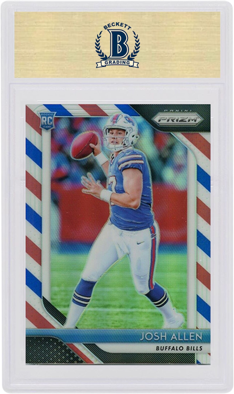 Josh Allen 2018 Panini Prizm Rookie Red/White/Blue #205 (PSA or BGS Graded)