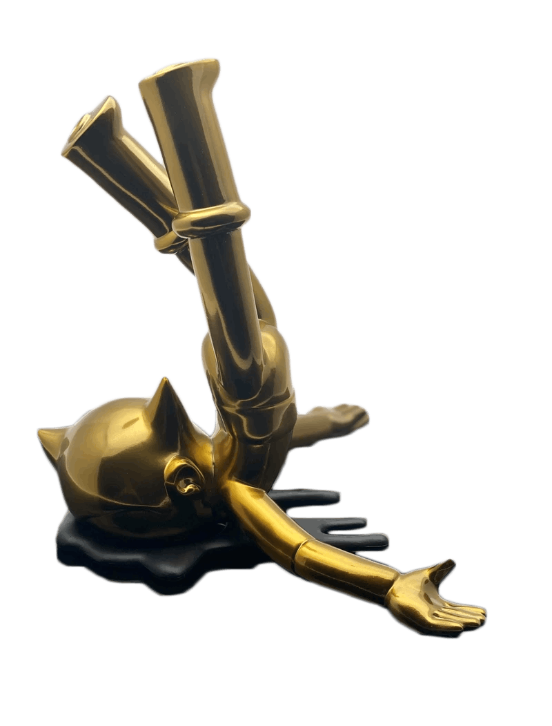 Josh Divine Astro Crash Figure Gold Chrome