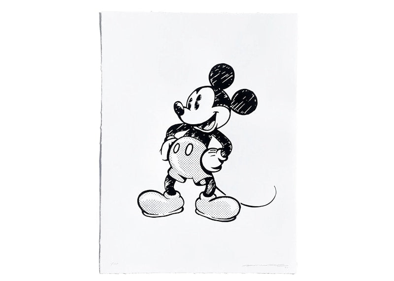 Joshua Vides Mickey Hand Embellished Print (Signed, Edition of 100)