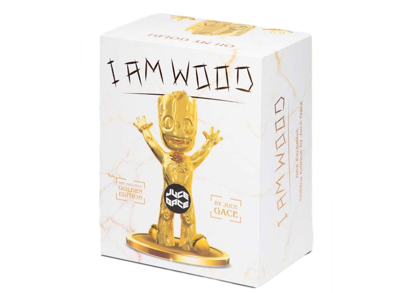 Juce Gace I Am Wood 22cm (Chrome Gold HBX Exclusive Edition) Figure