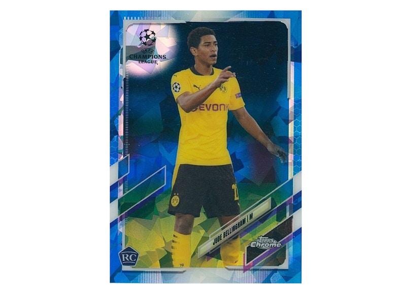 Jude Bellingham 2020 Topps Chrome Champions League Sapphire Rookie SP Photo Variation #68 (Ungraded)