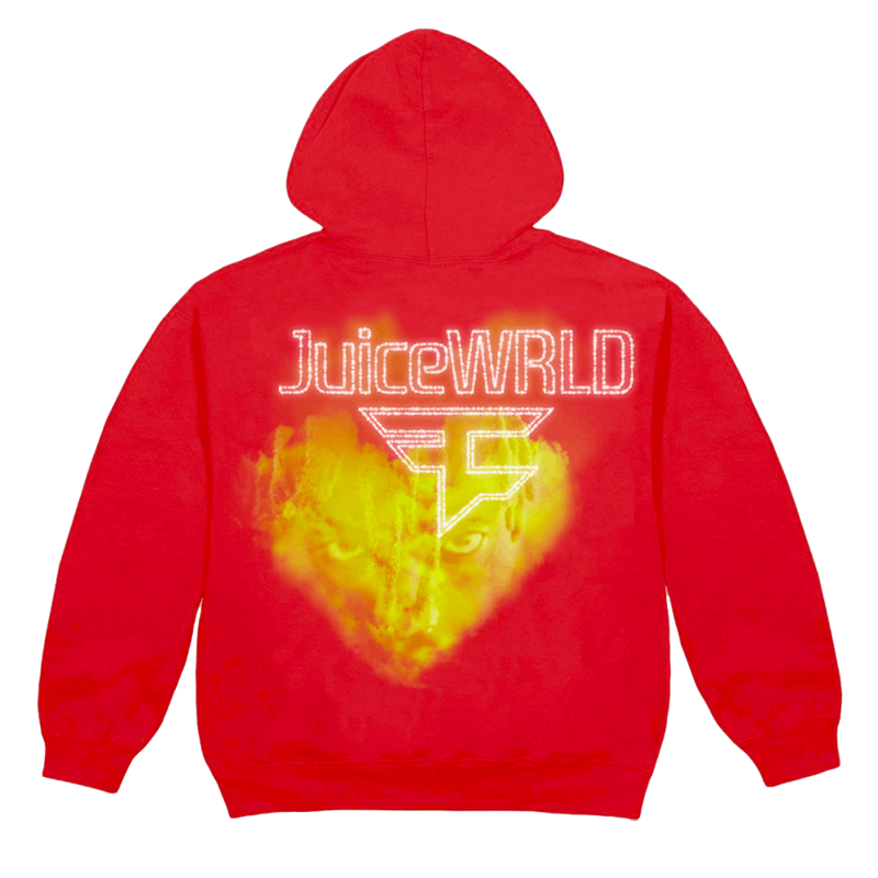 Juice Wrld x Faze Clan Clouds Hoodie Red