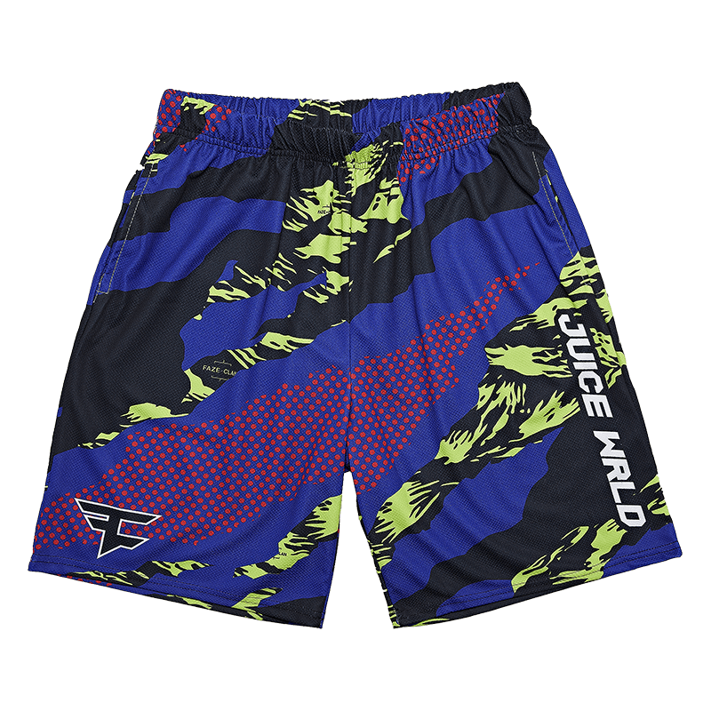 Juice Wrld x Faze Clan Mesh Shorts Multi