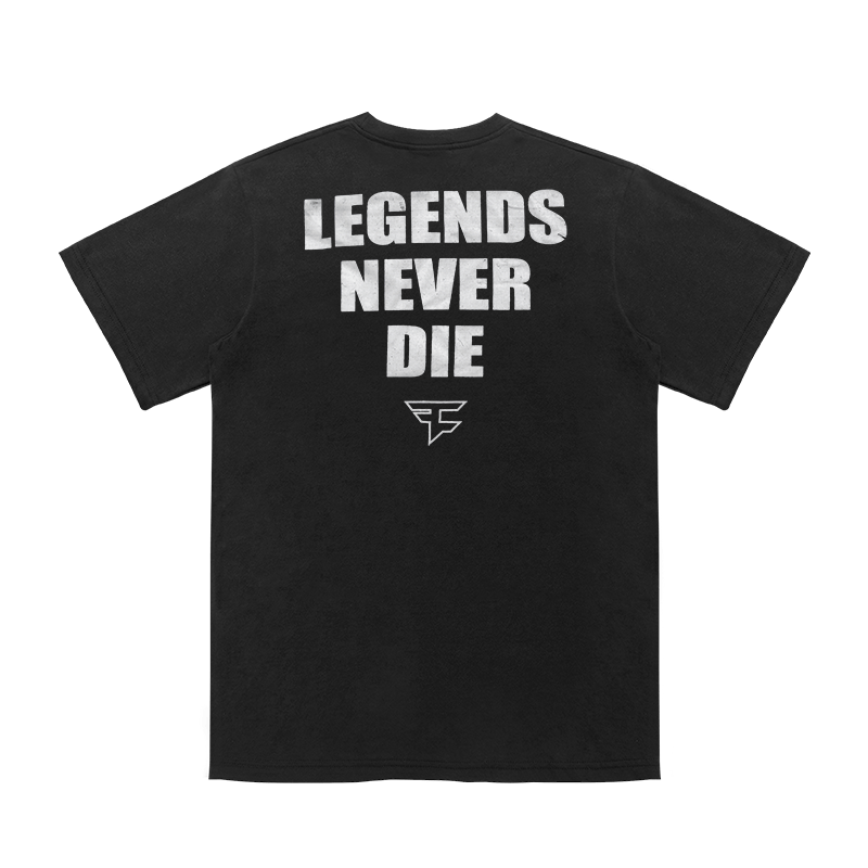 Juice Wrld x Faze Clan Rockstar T-shirt Black