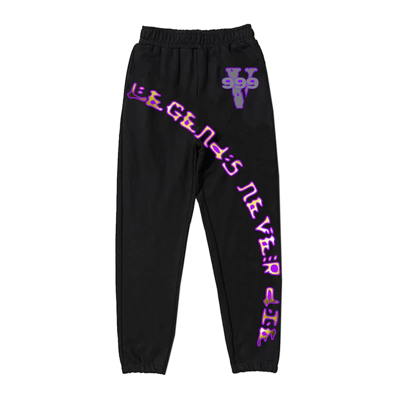 Juice Wrld x Vlone 999 Sweatpants Black/Purple