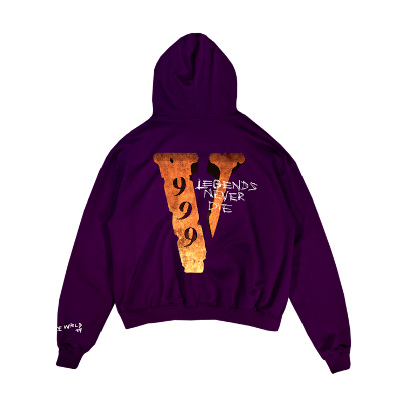 Juice Wrld x Vlone Legends Never Die Hoodie Purple