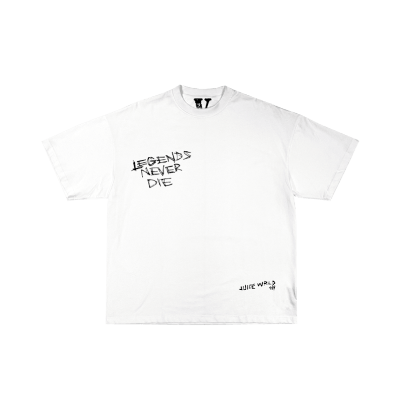 Juice Wrld x Vlone Legends Never Die T-shirt White