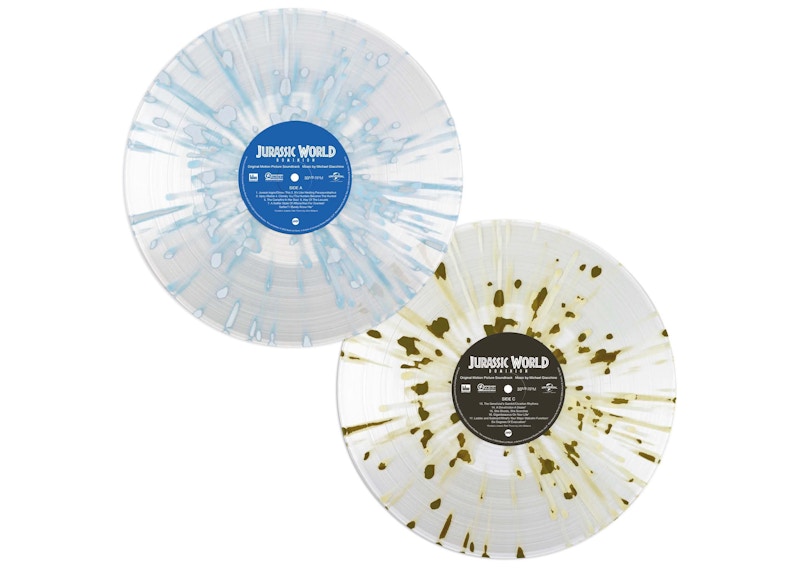 Jurassic World Dominion Original Motion Picture Soundtrack Mondo Exclusive 2XLP Vinyl Blue/Yellow