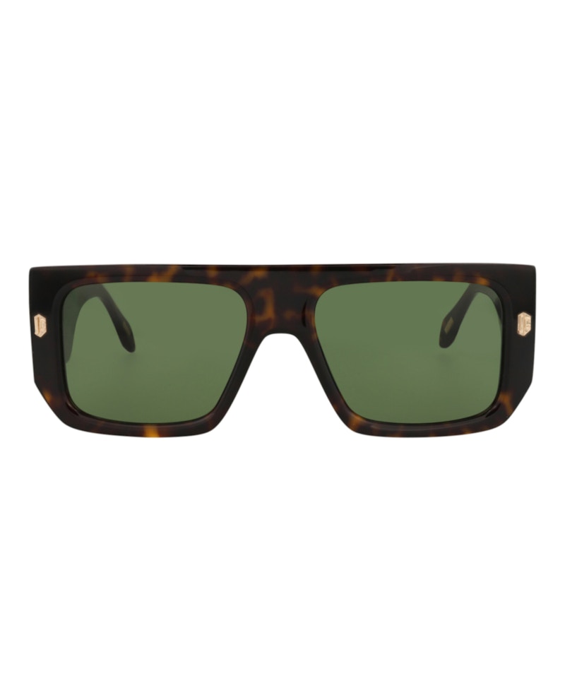 Just Cavalli Aviator-Frame Acetate Sunglasses Havana Havana Green (SJC022-56-0722)