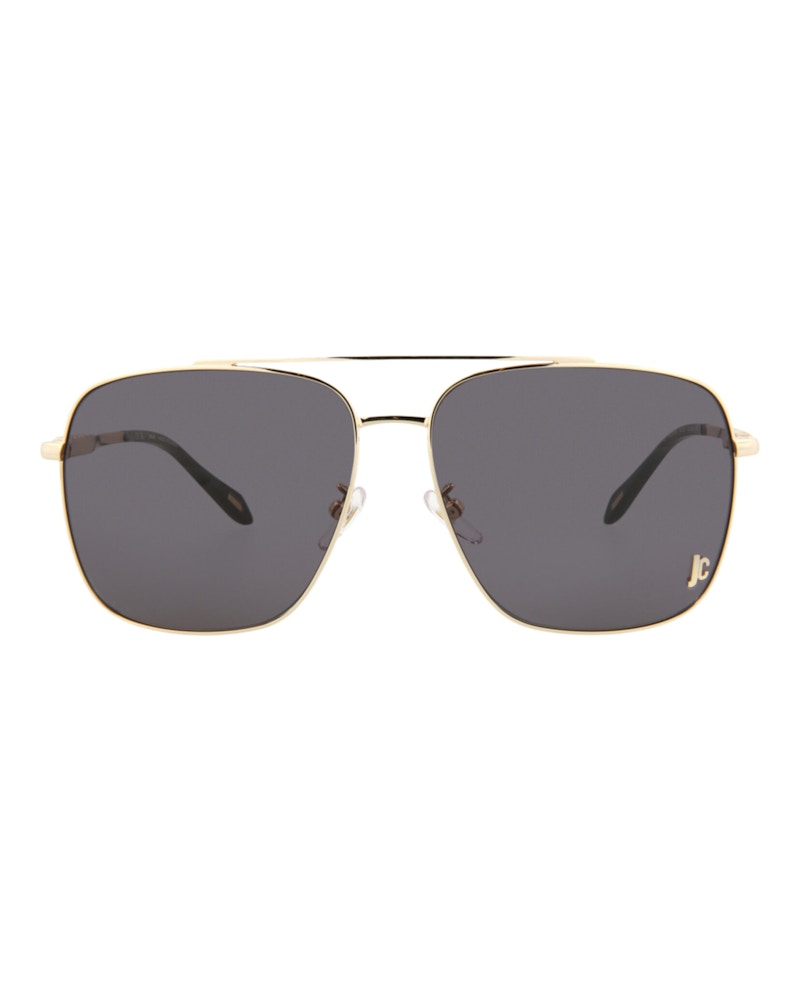 Just Cavalli Aviator-Frame Metal Sunglasses Gold Gold Smoke (SJC030K-61-0349)