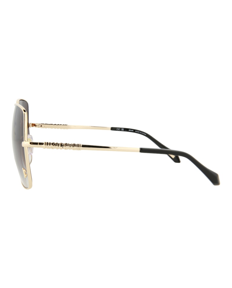 Just Cavalli Aviator-Frame Metal Sunglasses Gold Gold Smoke (SJC031K-60-0349)