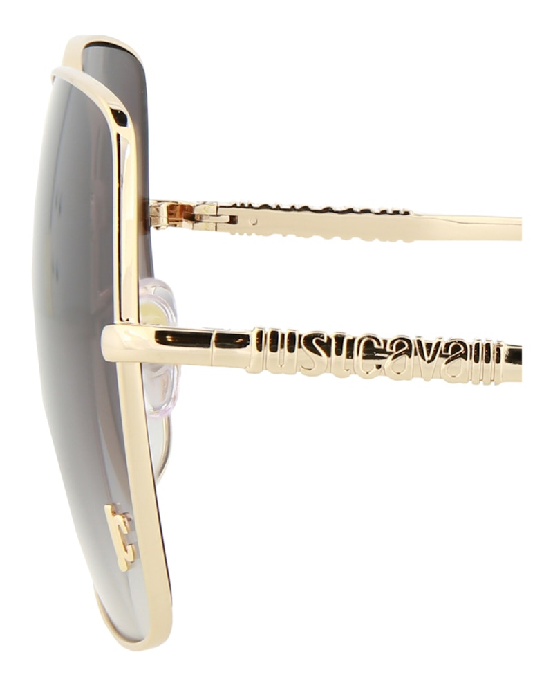 Just Cavalli Aviator-Frame Metal Sunglasses Gold Gold Smoke (SJC031K-60-0349)