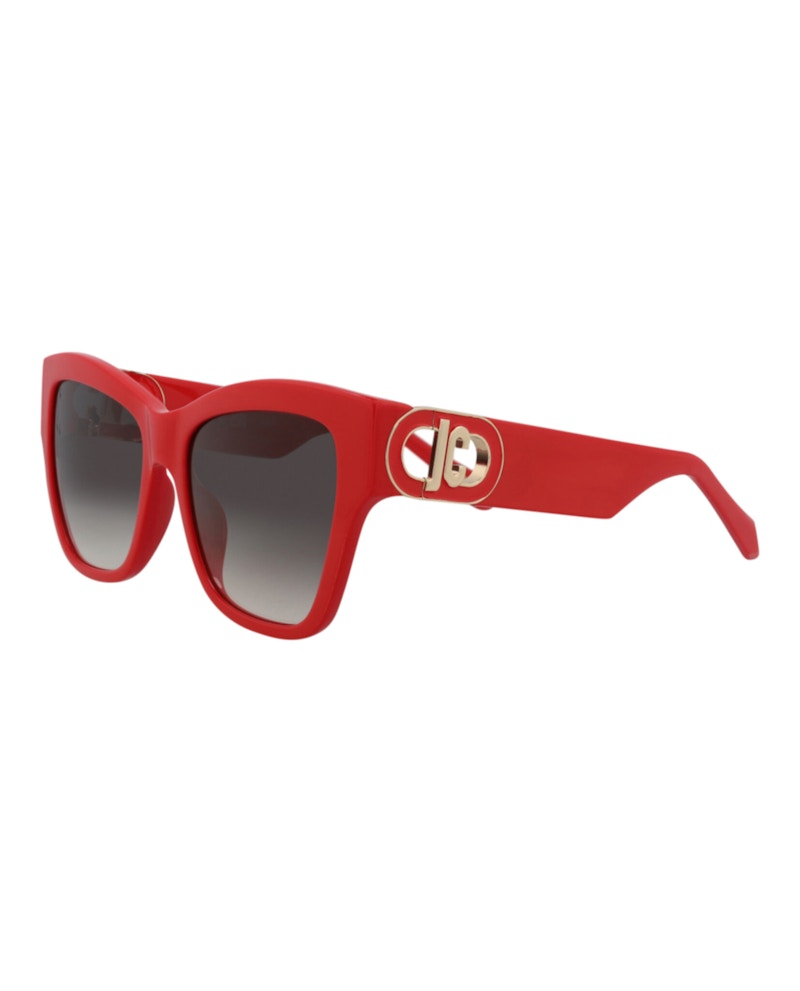 Just Cavalli Cat Eye-Frame Acetate Sunglasses Red Red Smoke (SJC037-54-06XX)