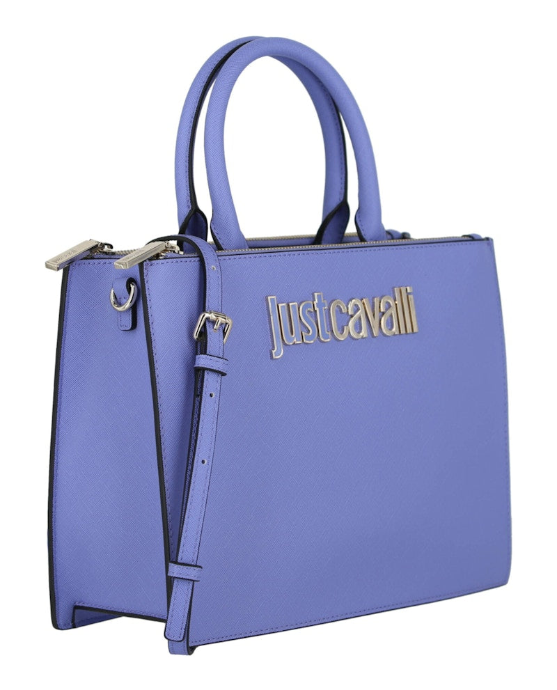 Just Cavalli Logo Shoulder Bag Violet