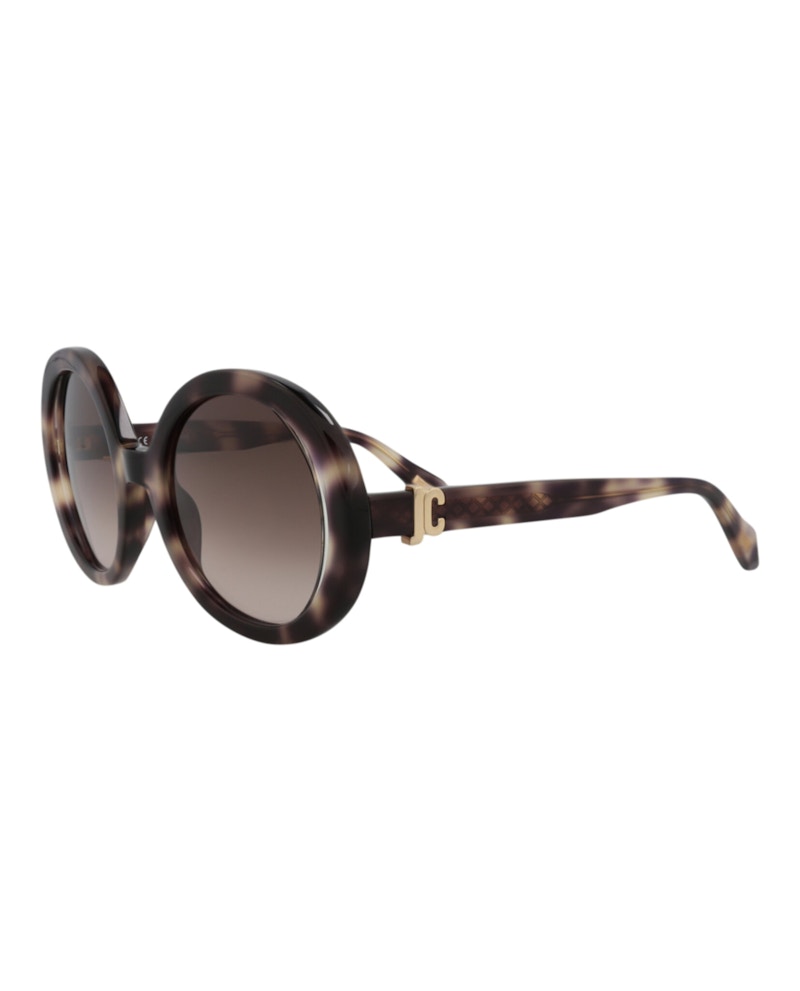 Just Cavalli Round-Frame Acetate Sunglasses Havana Havana Brown (SJC028-51-07UX)