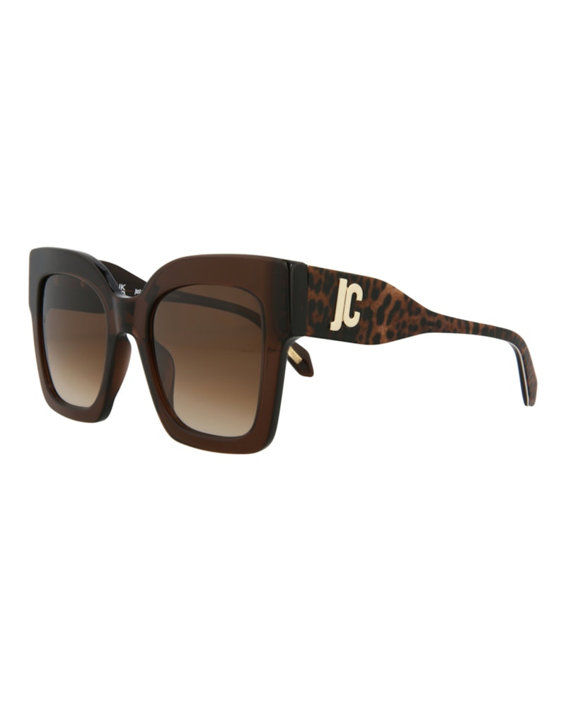 Just Cavalli Square-Frame Acetate Sunglasses Brown Brown Brown (SJC019K-52-0AAK)