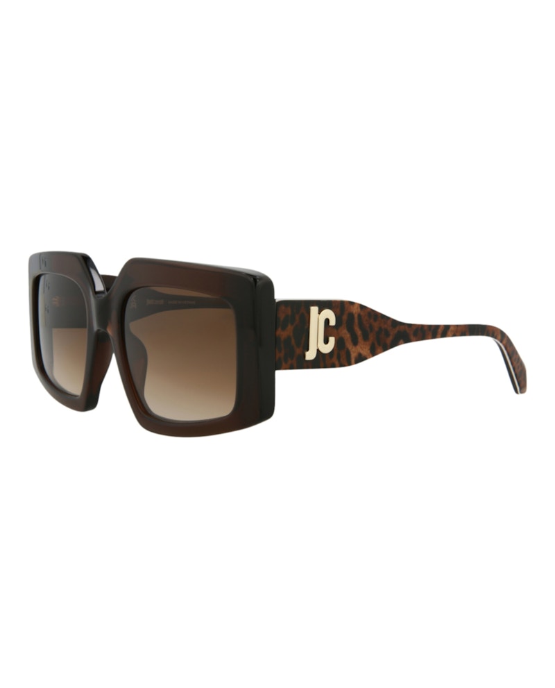 Just Cavalli Square-Frame Acetate Sunglasses Brown Brown Brown (SJC020K-54-0AAK)