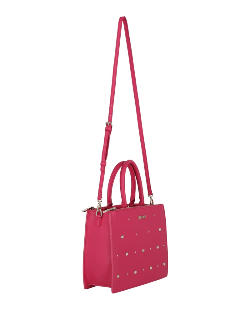 Just Cavalli Studded Shoulder Bag Fuchsia Purple