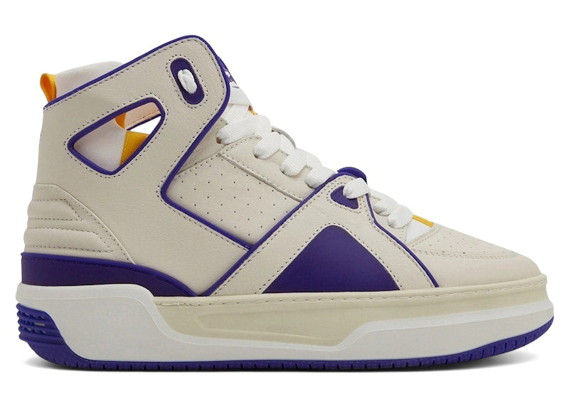 Just Don Basketball Courtside Hi White Purple