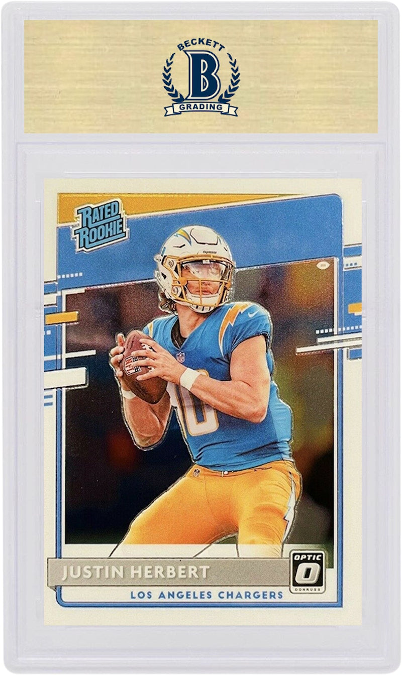 Justin Herbert 2020 Panini Donruss Optic Rookie #153 (PSA or BGS Graded)