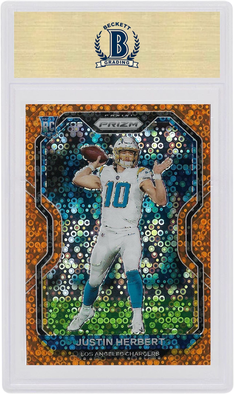Justin Herbert 2020 Panini Prizm Rookie Disco #325 (PSA or BGS Graded)