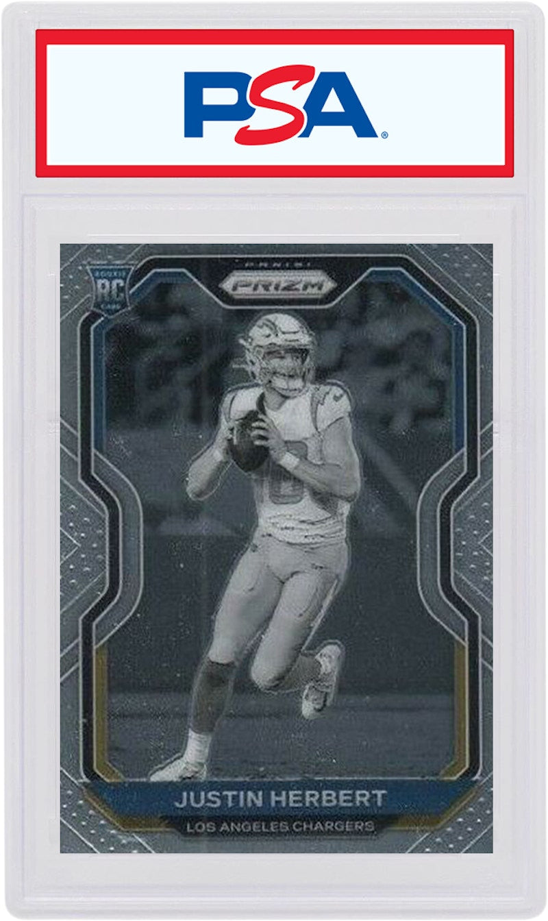 Justin Herbert 2020 Panini Prizm Rookie Variation #325 (PSA or BGS Graded)