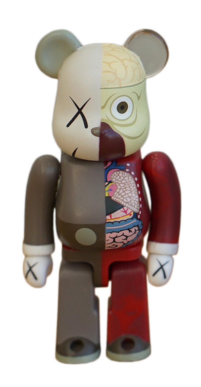KAWS Bearbrick Dissected 100% Brown