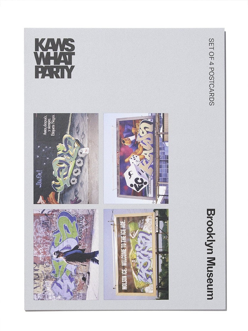 KAWS Brooklyn Museum Graffiti Postcard Set of 4