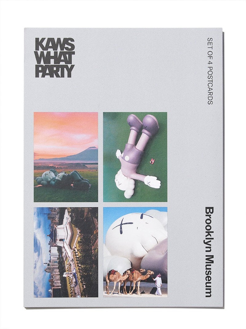 KAWS Brooklyn Museum HOLIDAY Postcard Set of 4