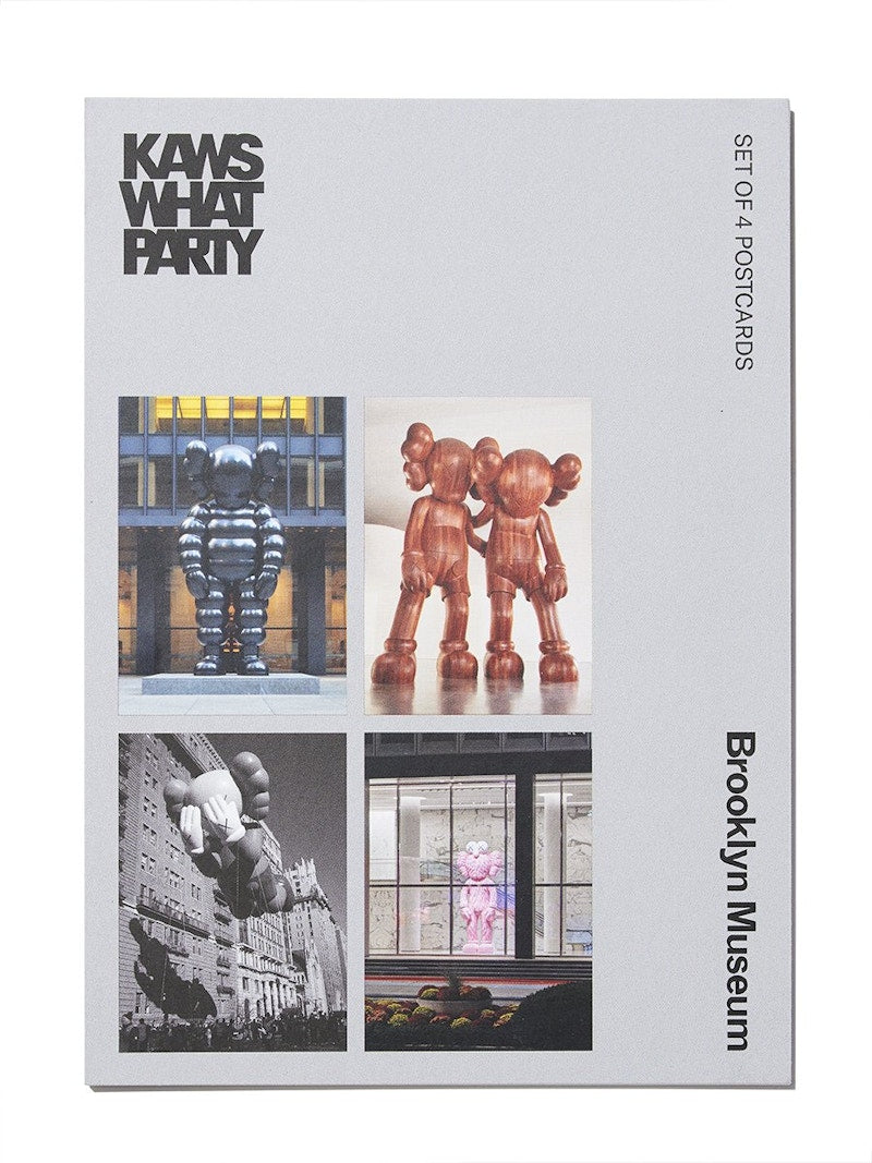 KAWS Brooklyn Museum Monumental Sculptures Postcard Set of 4