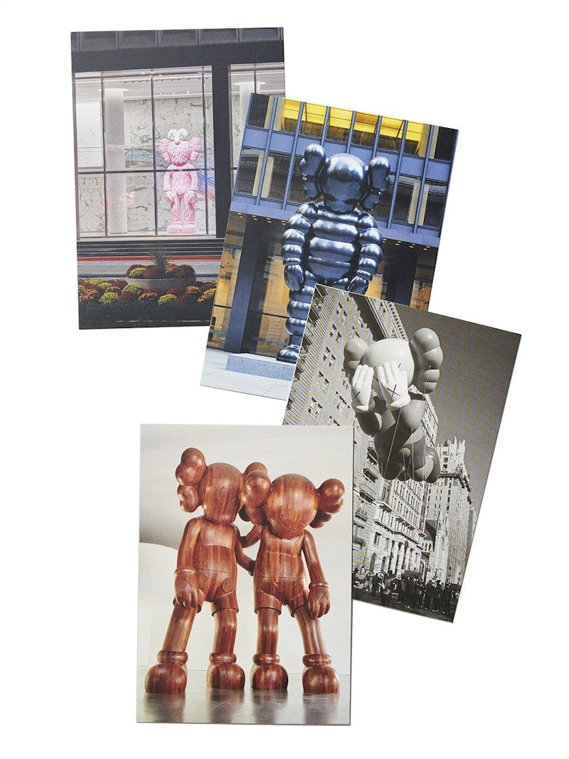 KAWS Brooklyn Museum Monumental Sculptures Postcard Set of 4