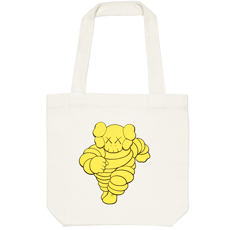 KAWS CHUM Tote Bag Yellow