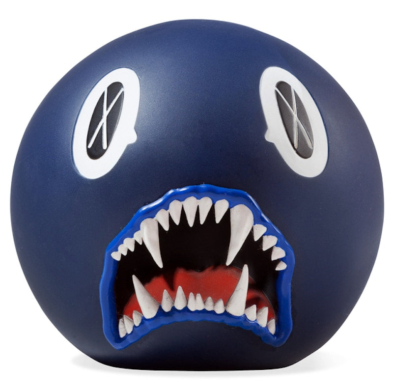 KAWS Cat Teeth Bank Vinyl Figure Blue