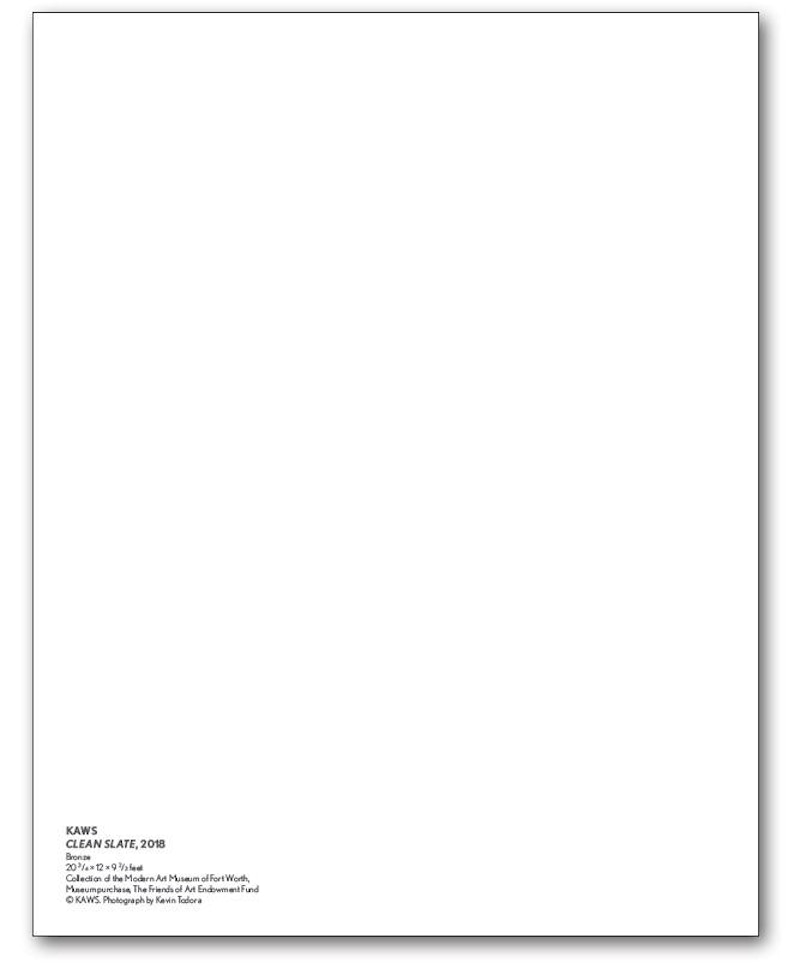 KAWS Clean Slate Mini Poster