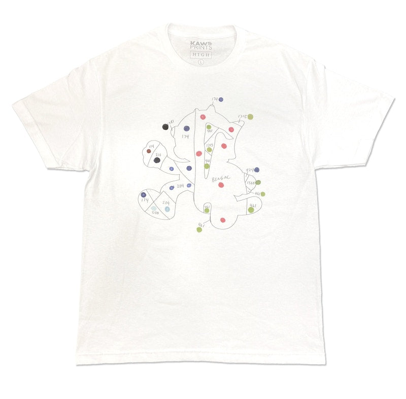 KAWS Collection Ankle Bracelet T-shirt White