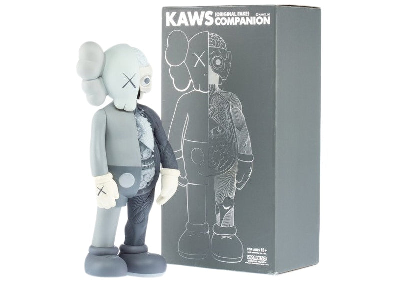 KAWS Dissected Companion (2006) Vinyl Figure Grey