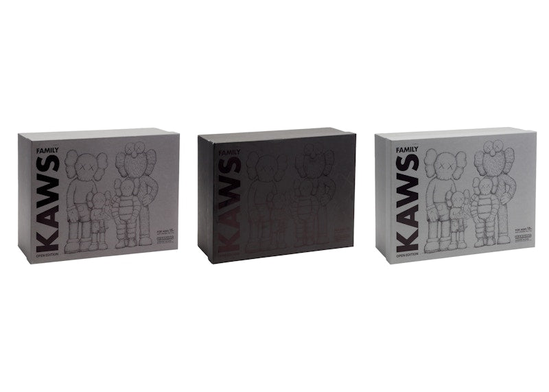 KAWS Family Vinyl Figures Set Brown/Blue/White/Black/Grey/Pink