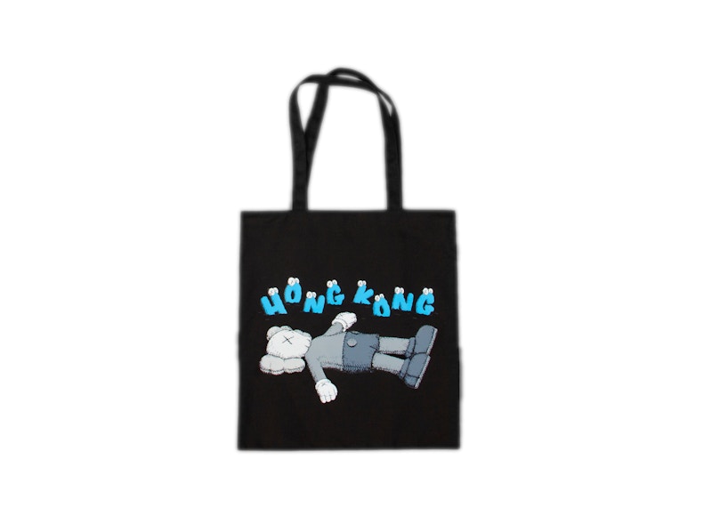 KAWS HOLIDAY Hong Kong Tote Bag Black