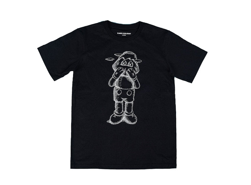 KAWS HOLIDAY JAPAN Sketch T-shirt (Asia Sizing) Black