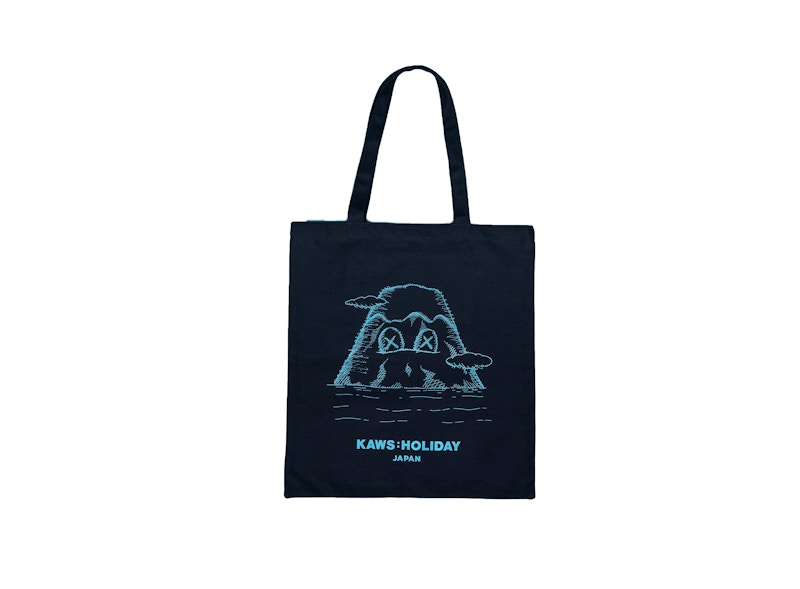 KAWS HOLIDAY JAPAN Tote Bag Navy