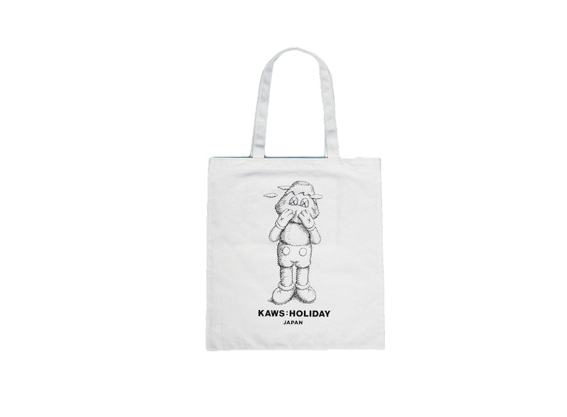 KAWS HOLIDAY JAPAN Tote Bag White