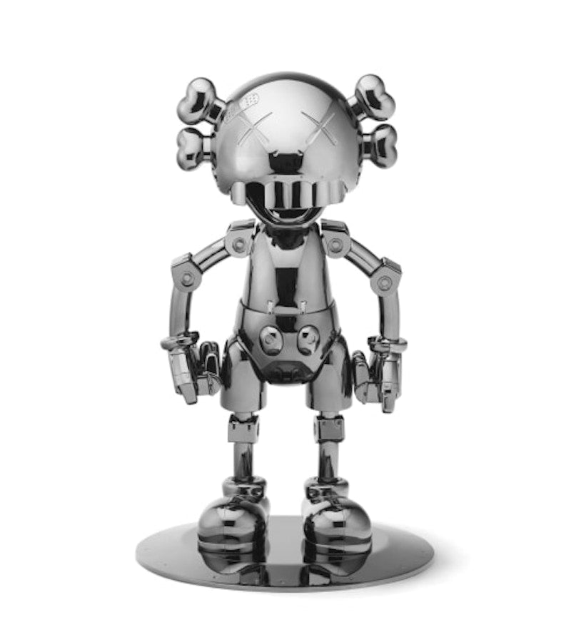 KAWS Hajime Sorayama No Future Companion Figure Black Chrome