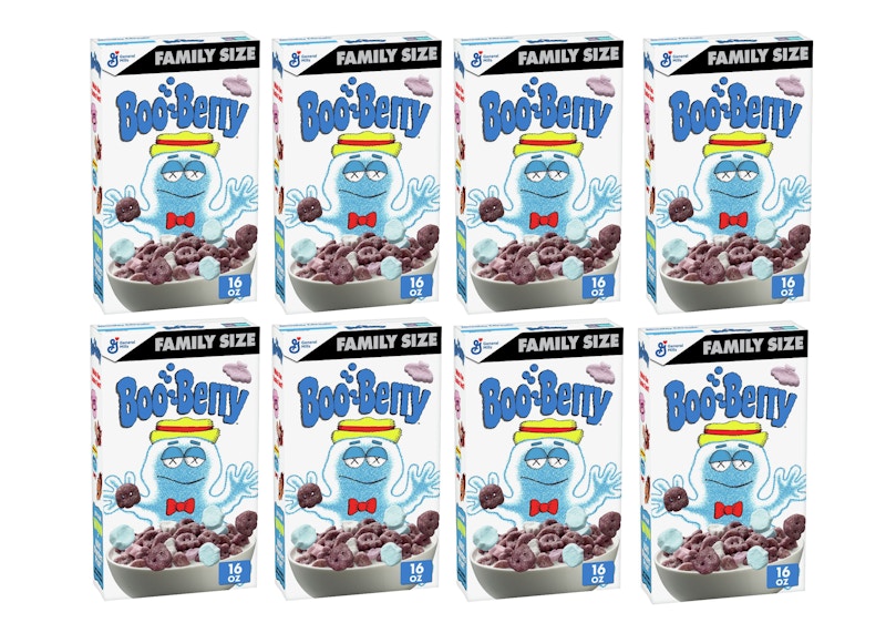 KAWS Monsters Boo Berry Cereal Family Size 8x Lot (Not Fit For Human Consumption)