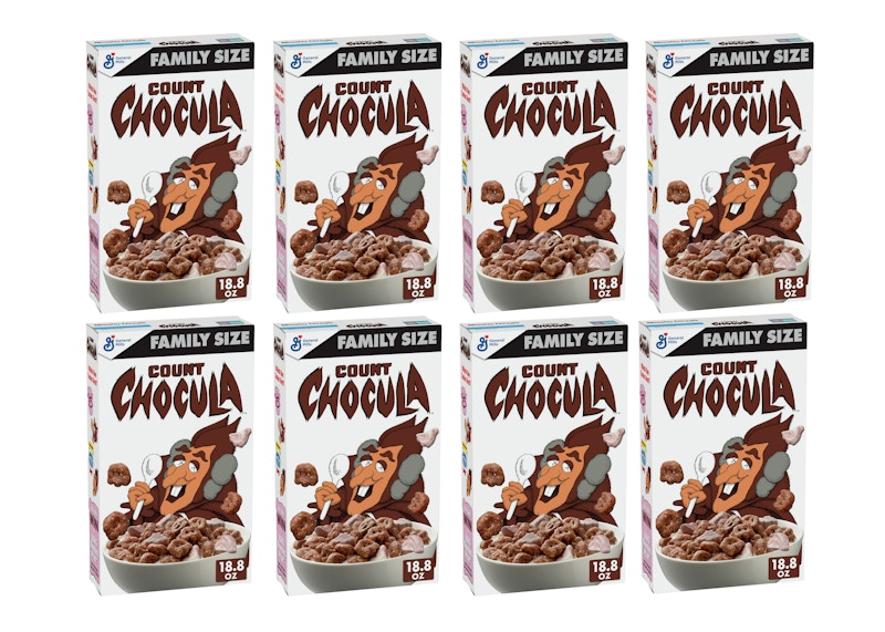 KAWS Monsters Count Chocula Cereal Family Size 8x Lot (Not Fit For Human Consumption)