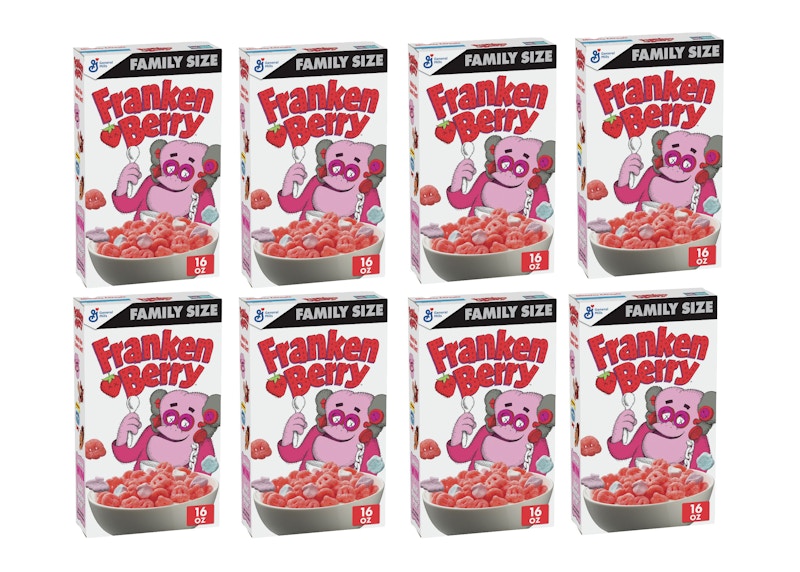 KAWS Monsters Franken Berry Cereal Family Size 8x Lot (Not Fit For Human Consumption)