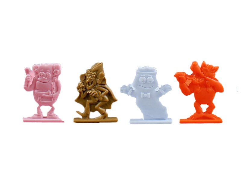 KAWS Monsters Franken Berry Count Chocula Boo Berry Frute Brute Vinyl Figure Toys (Set of 4)
