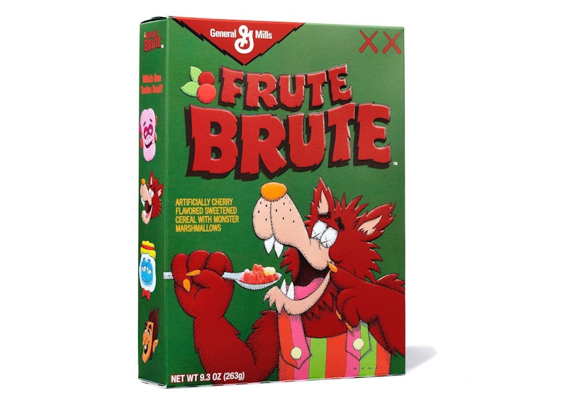 KAWS Monsters Frute Brute Cereal Limited Edition in Acrylic Case (Not Fit For Human Consumption)
