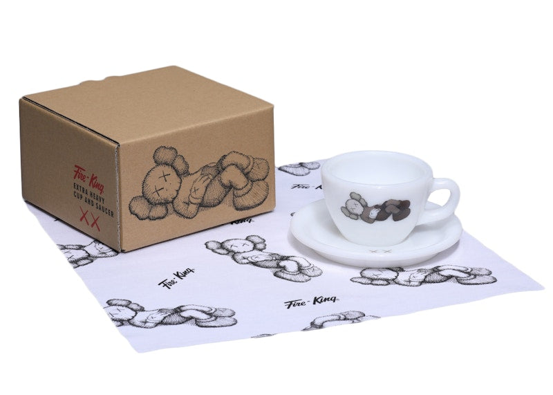 KAWS Tokyo First Holiday Companion Fire-King Cup & Saucer
