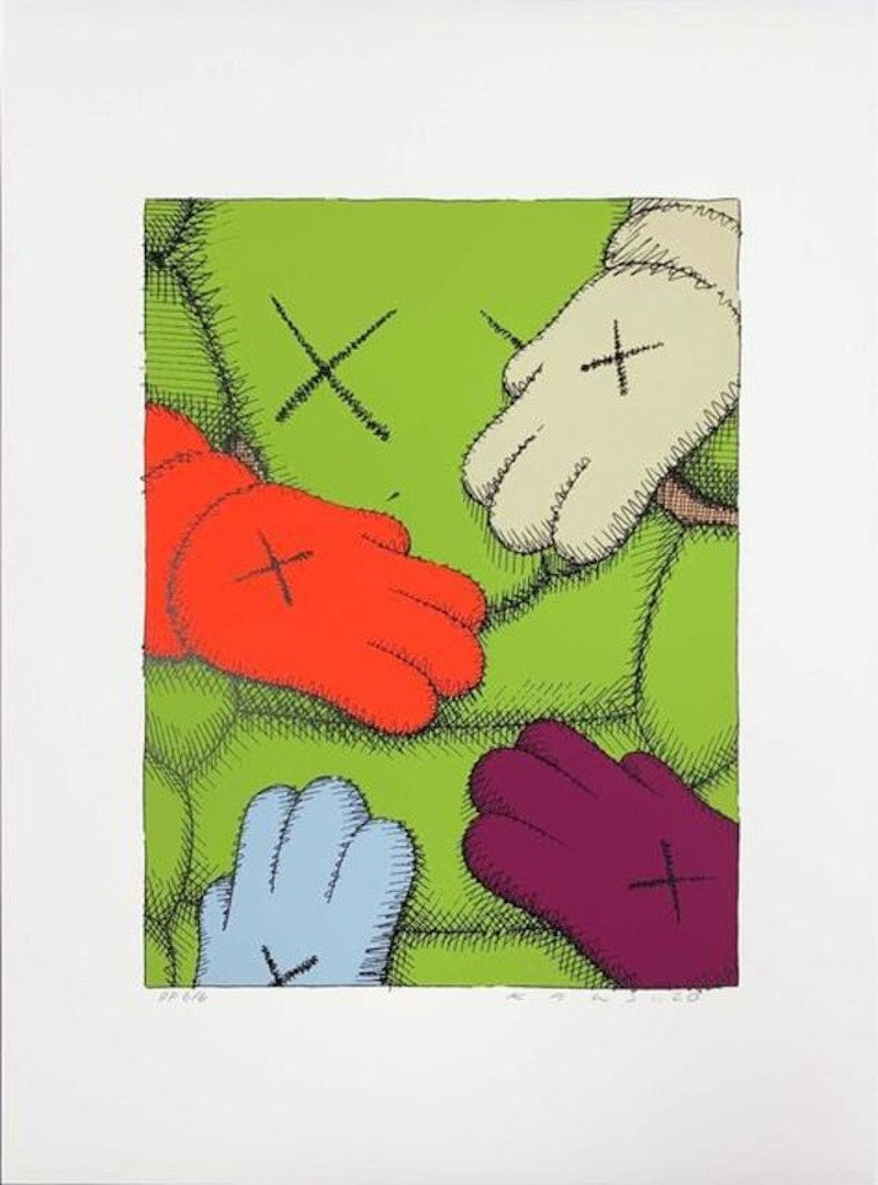 KAWS Urge Print #9 Light Green (Signed, Edition of 250)